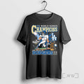 Officials Los Angeles Dodgers Mlb 2025 9x World Series Champions Cartoon Ornaments