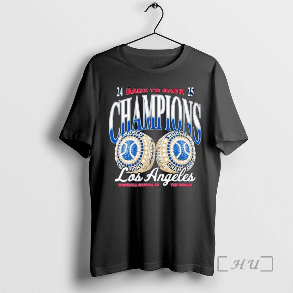 Officials Los Angeles Dodgers Mlb 2025 Back To Back Champions Ornaments Premium T Shirt Sweater