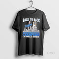 Officials Los Angeles Dodgers Champions Back To Back Player Name Skyline Premium T Shirt Sweater