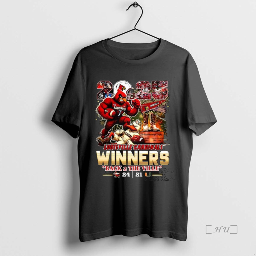Officials Louisville Cardinals Winners Schnellenberger 2025 Back 2 The Veil Premium T Shirt Sweater