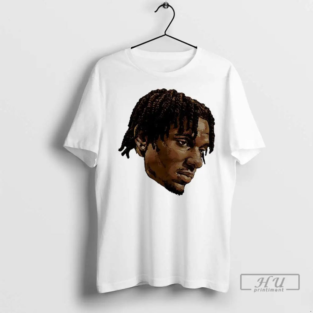 Officials Malik Nabers New York Giants Football Portrait T Shirt