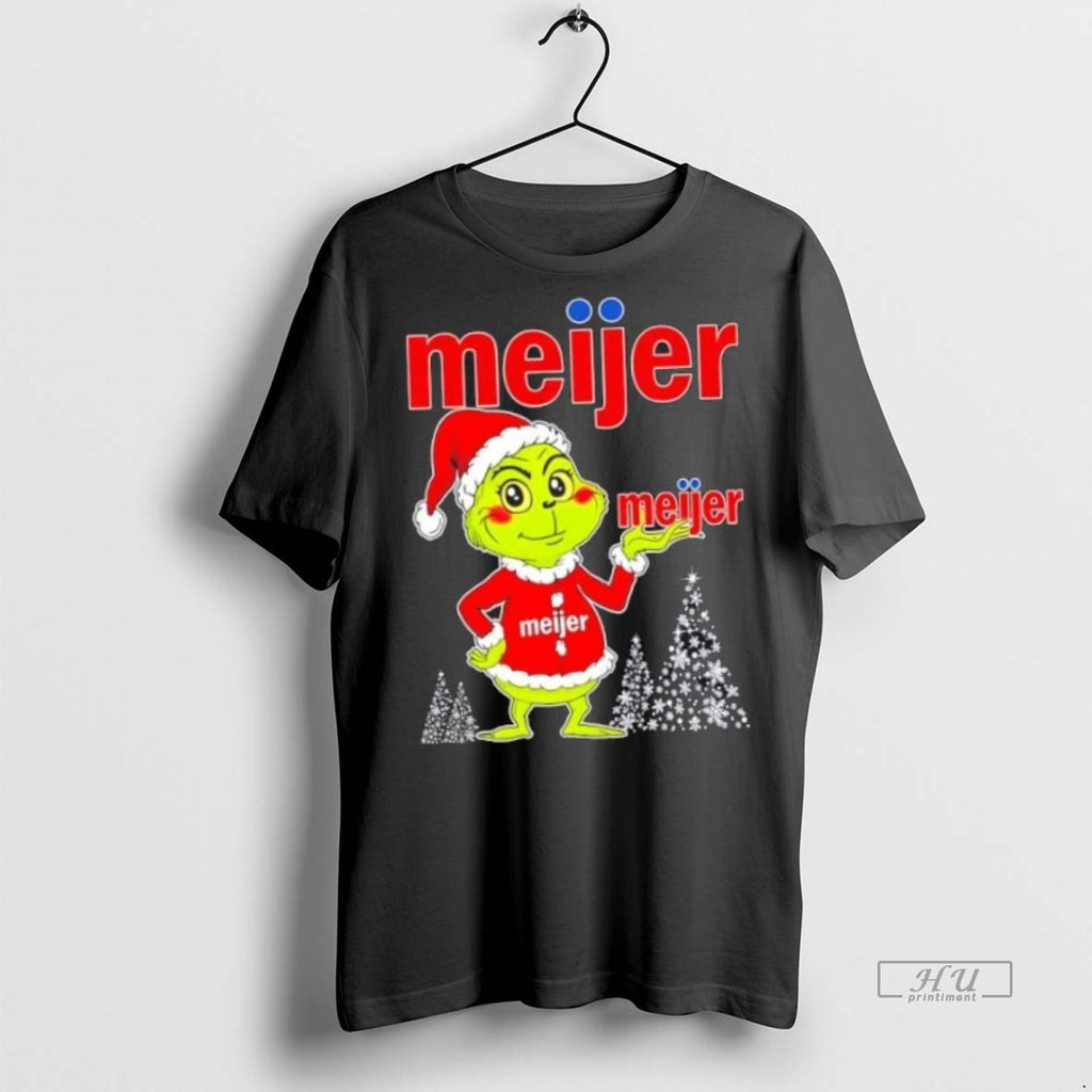 Officials Meijer And Grinchmas Christmas Tree Premium Tee Shirt Sweater