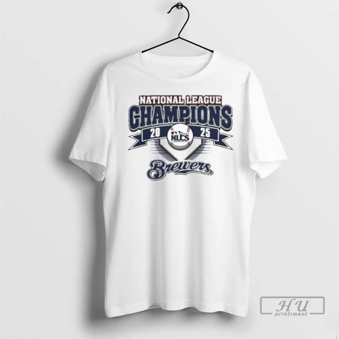 Officials Milwaukee Brewers 2025 National League Champions Champions Ladies T Shirt