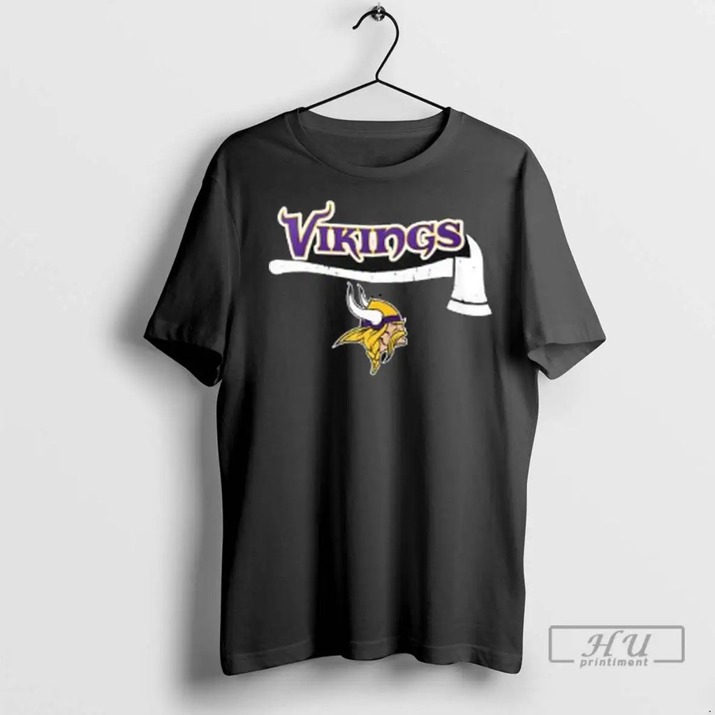 Officials Minnesota Vikings Firefighter Appreciation Day Two Sided T Shirt