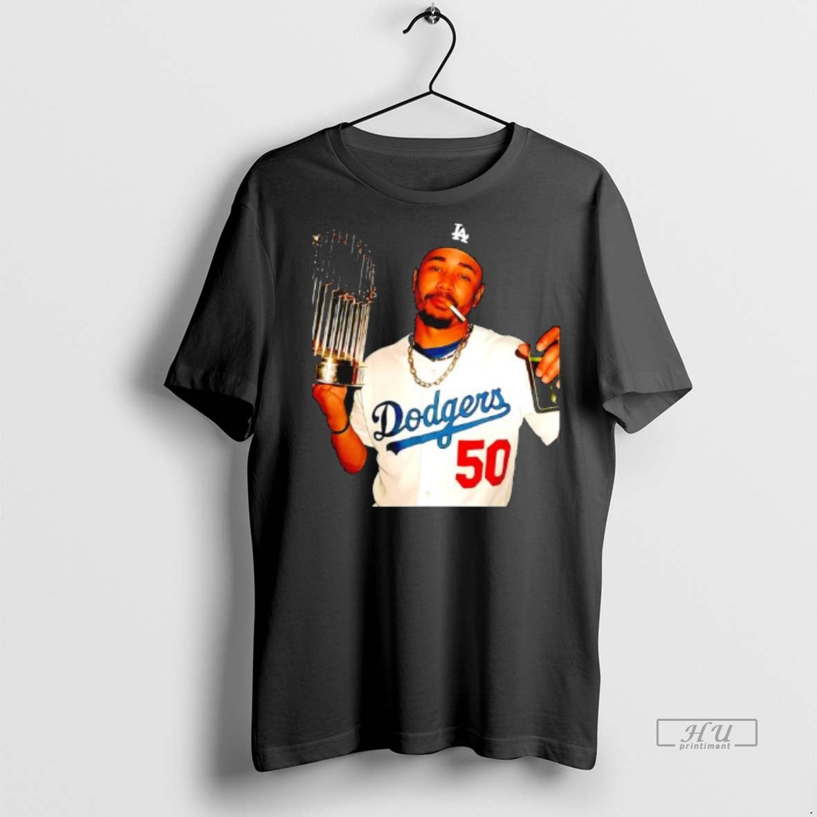Officials Mookie Betts Superstar Los Angeles Dodgers Mlb Pose Graphic Premium Tee Shirt Sweater