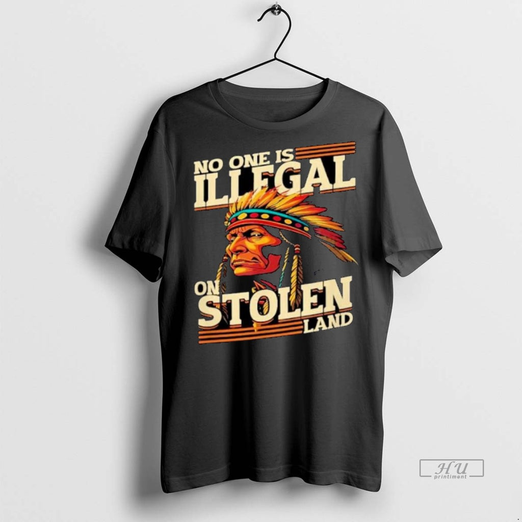 Officials Native American No One Is Illegal On Stolon Land Ornaments Premium Tee Shirt Sweater