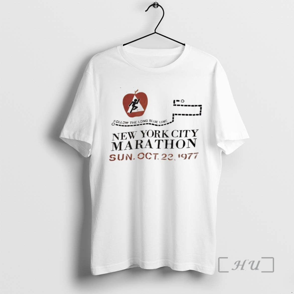 Officials New York City Marathon Follow The Long Blue Line Premium T Shirt Sweater
