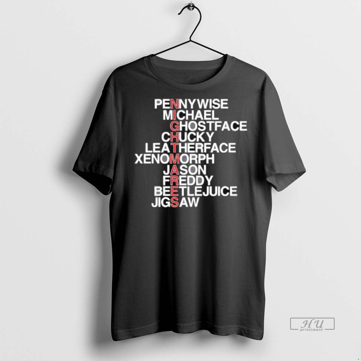 Officials Nightmares Pennywise Michael Ghostface Chucky Leatherface Xenomorph Jason Freddy Tee Shirt Sweater