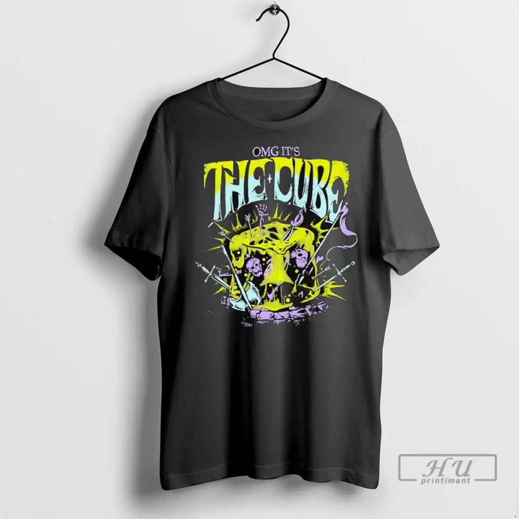Officials Omg Its The Cube Skeleton Horror T Shirt