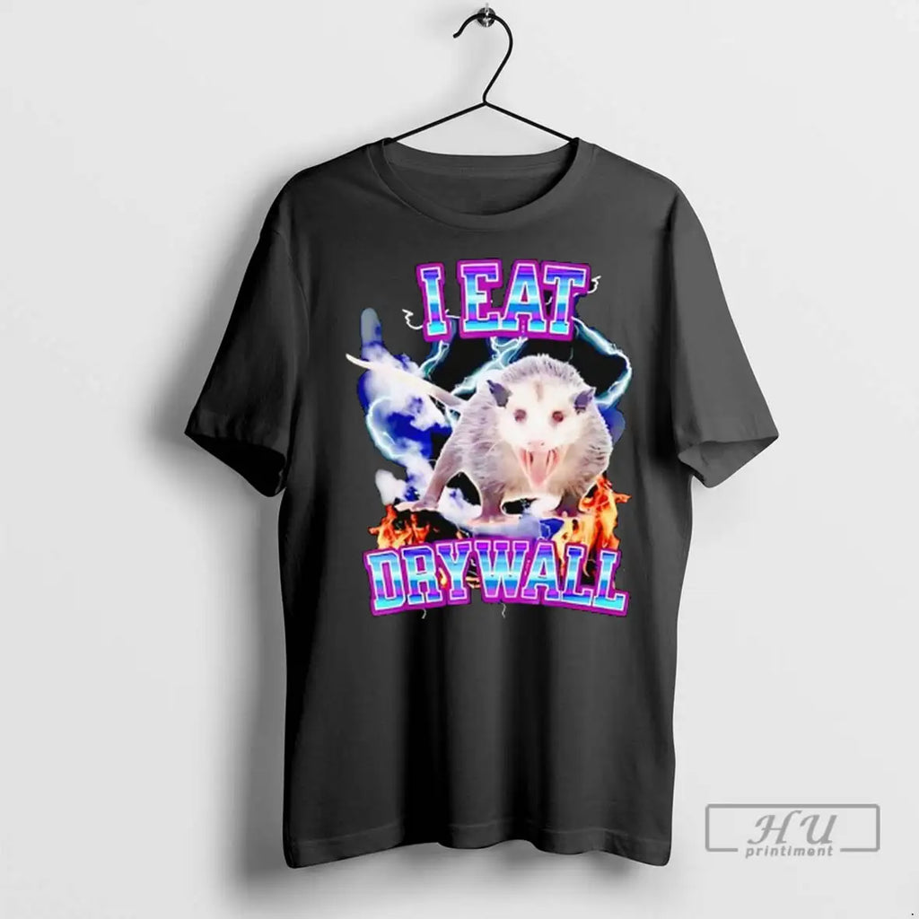 Officials Opossum I Eat Drywall Lightning T Shirt