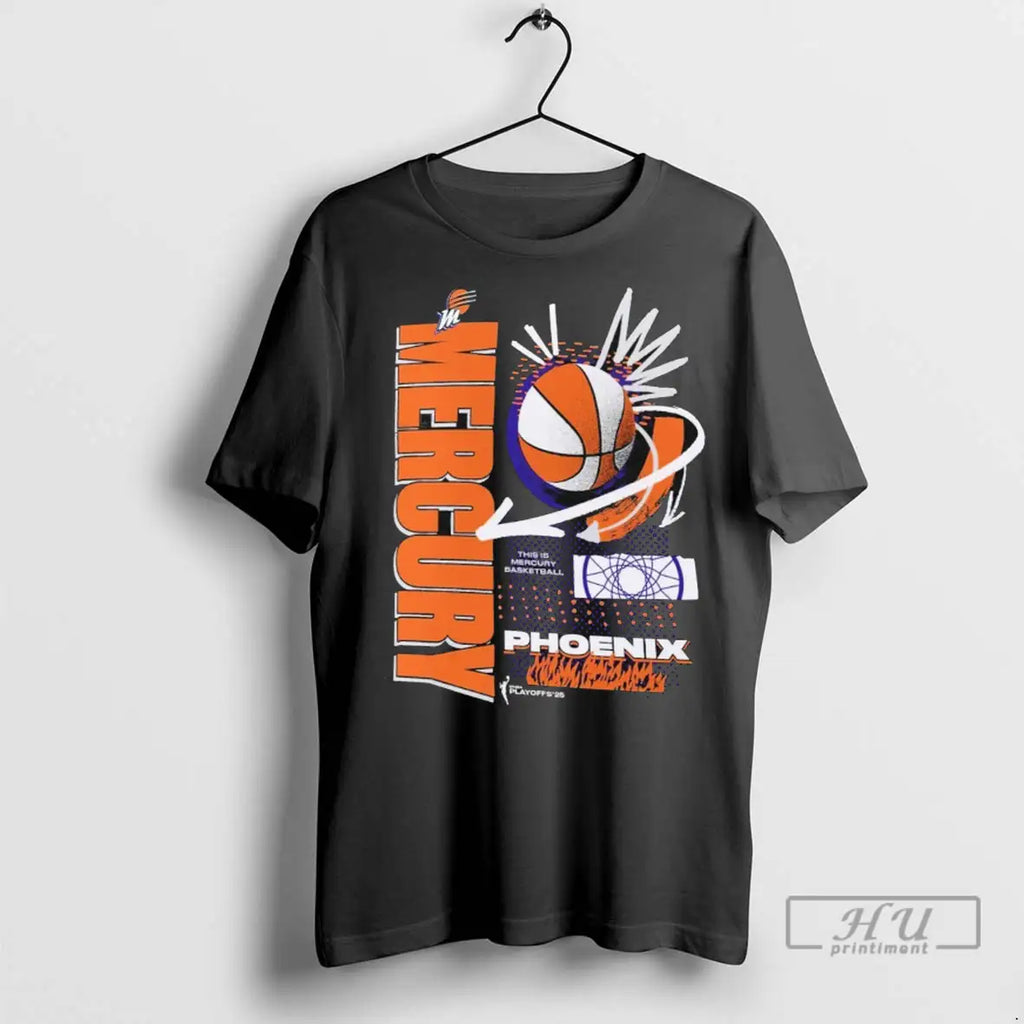 Officials Phoenix Mercury 2025 Wnba Playoffs In The Zone T Shirt