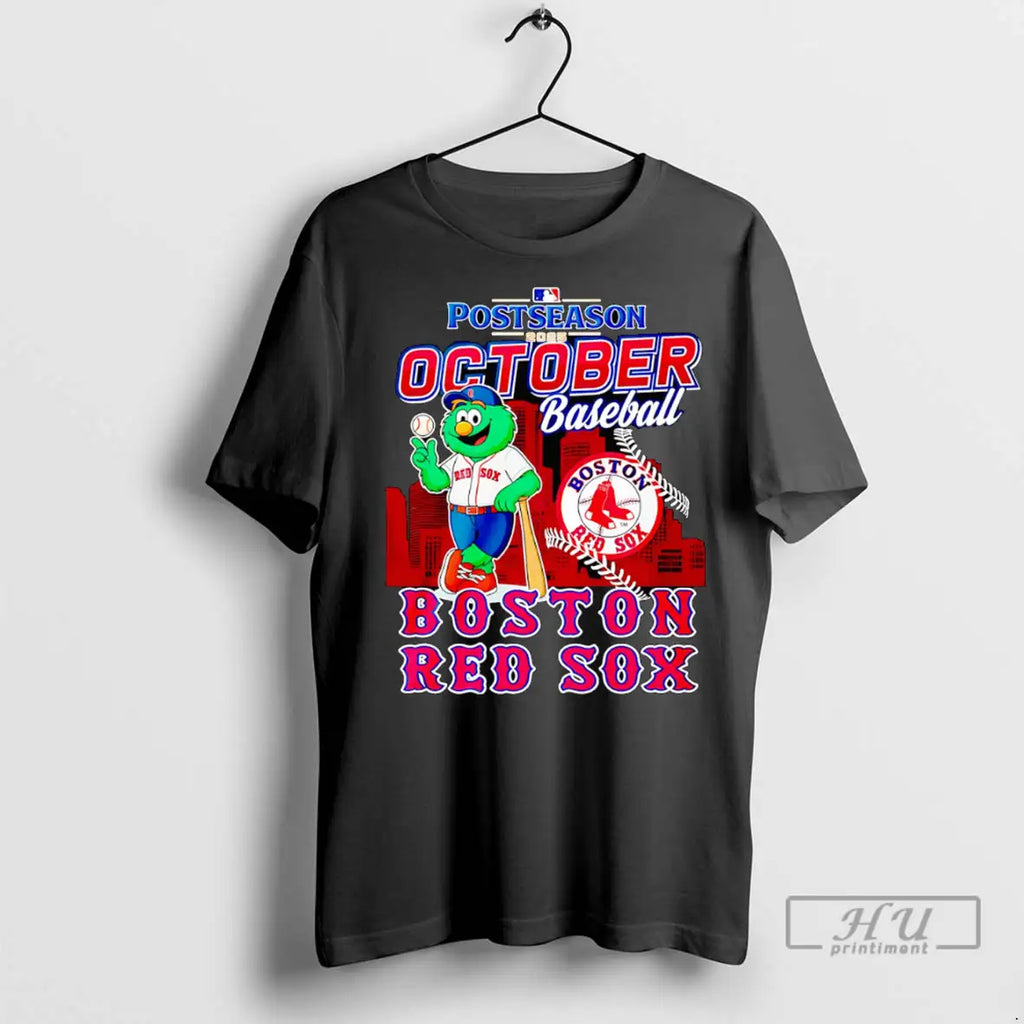 Officials Postseason 2025 October Baseball Boston Red Sox Mascot T Shirt