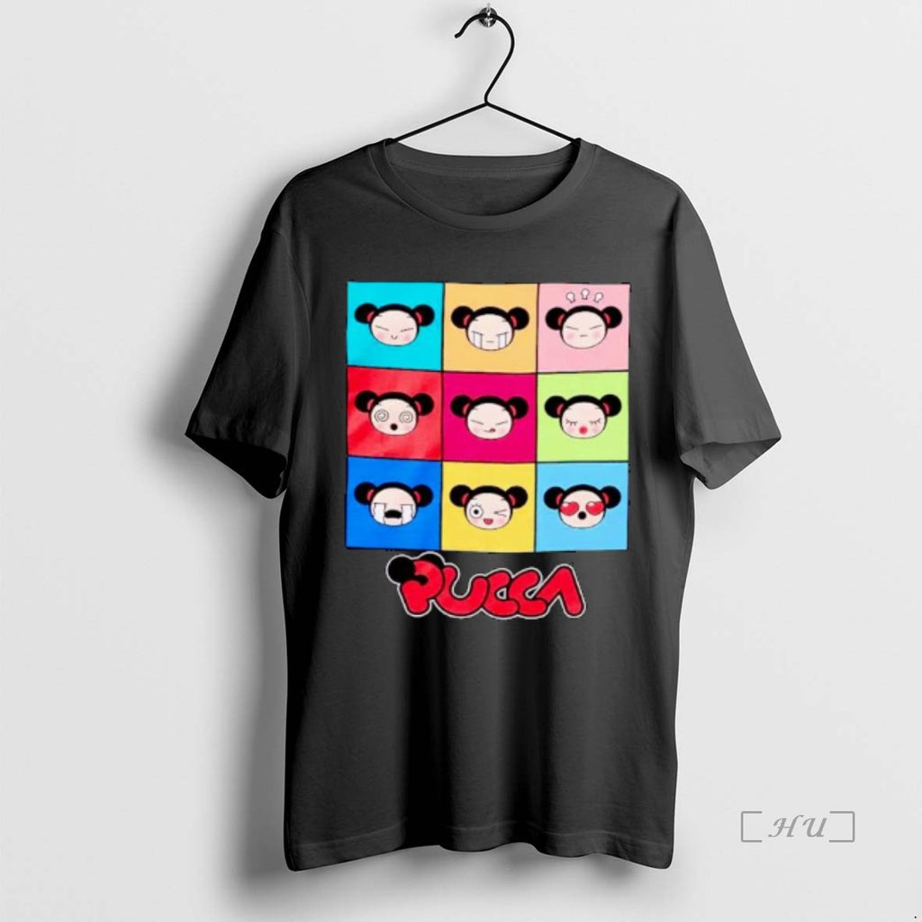 Officials Pucca Facial Grid Ornaments Premium T Shirt Sweater