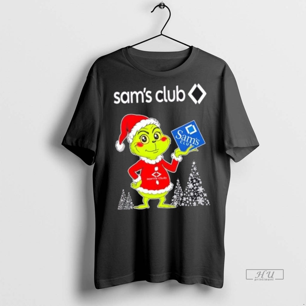 Officials Sams Club And Grinchmas Christmas Tree Premium Tee Shirt Sweater