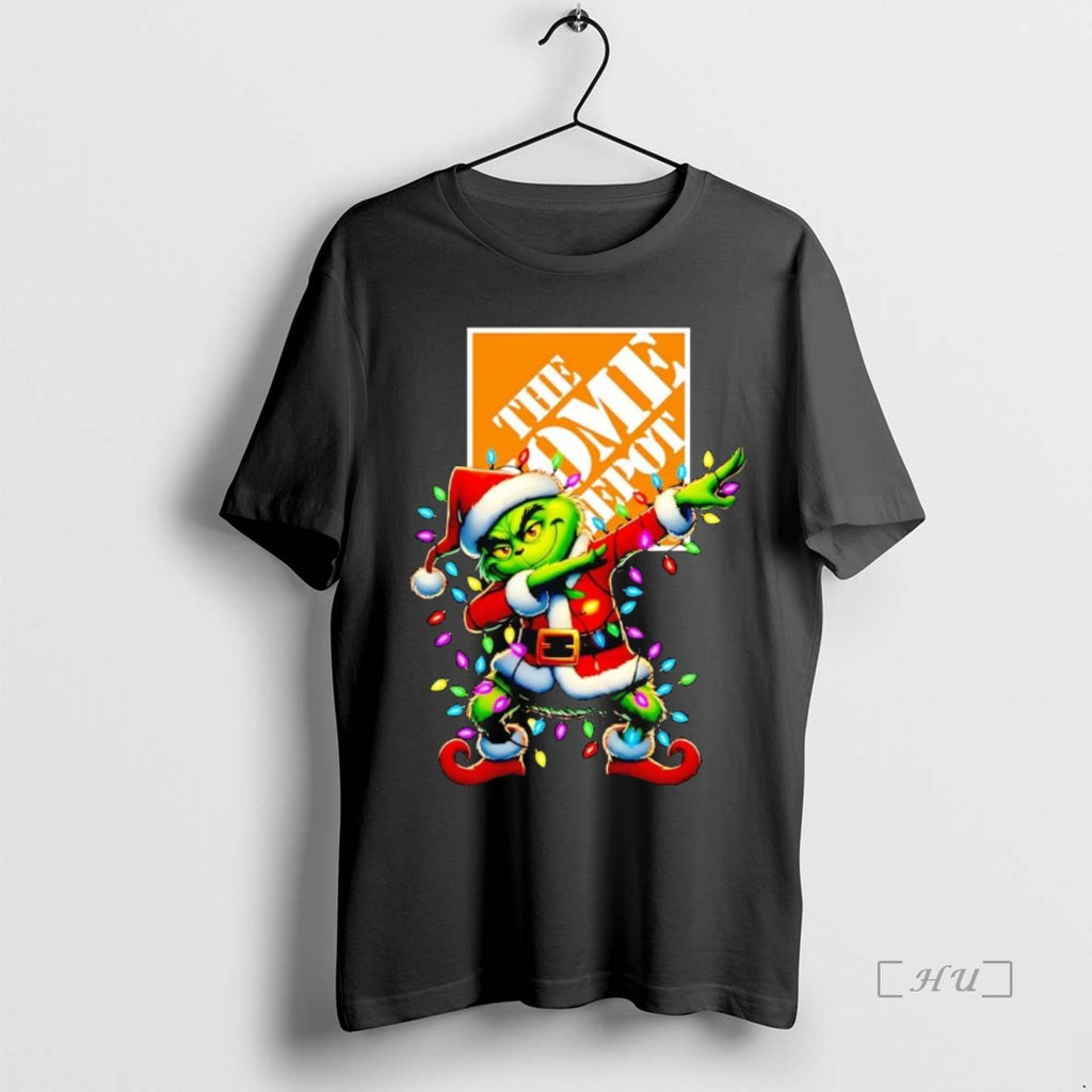 Officials Santa Grinch Dabbing Home Depot Christmas Light Premium T Shirt Sweater