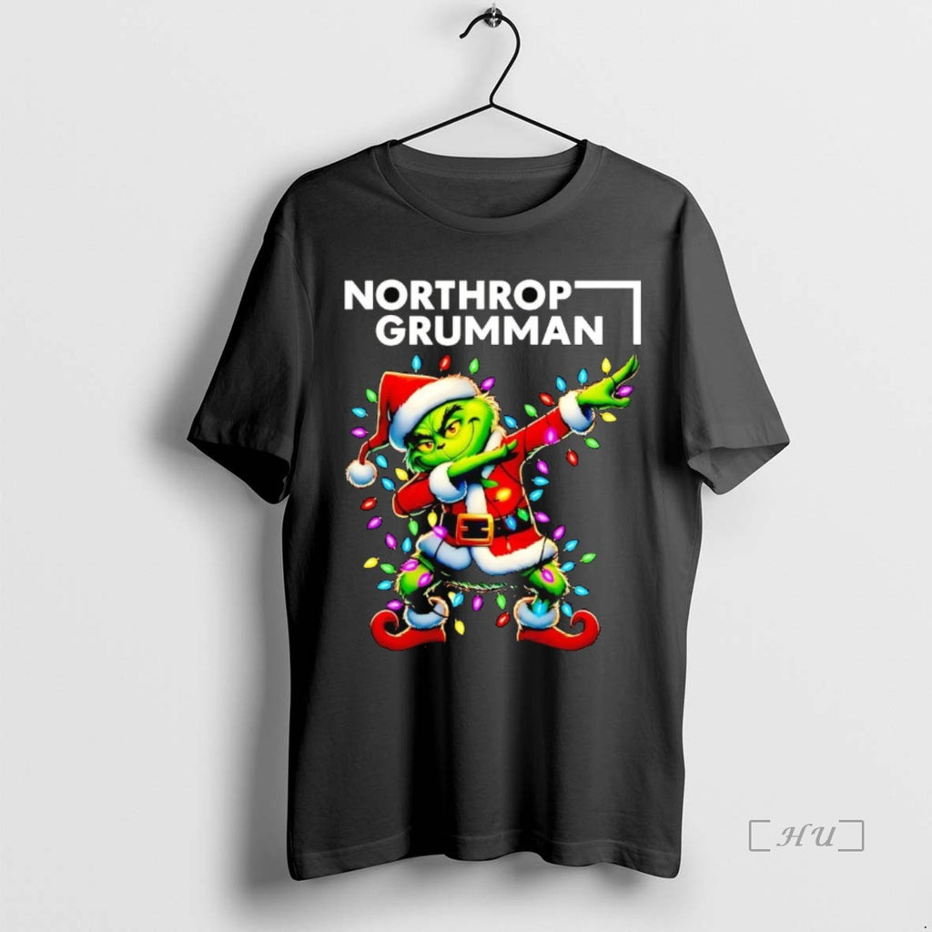 Officials Santa Grinch Dabbing Northrop Grumman Christmas Light Premium T Shirt Sweater