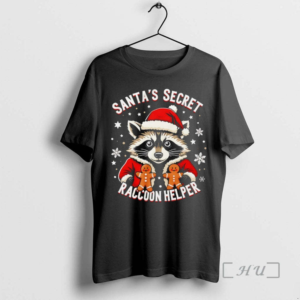 Officials Santas Secret Raccoon Helper Christmas Premium T Shirt Sweater