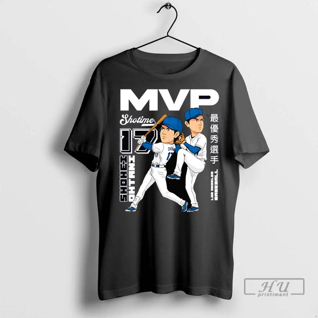 Officials Shohei Ohtani Dual Threat Mvp Cartoon T Shirt