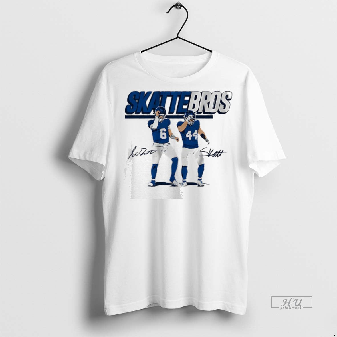 Officials Skattebros Jaxson Dart And Cam Skattebo New York Giants Signature Tee Shirt Sweater