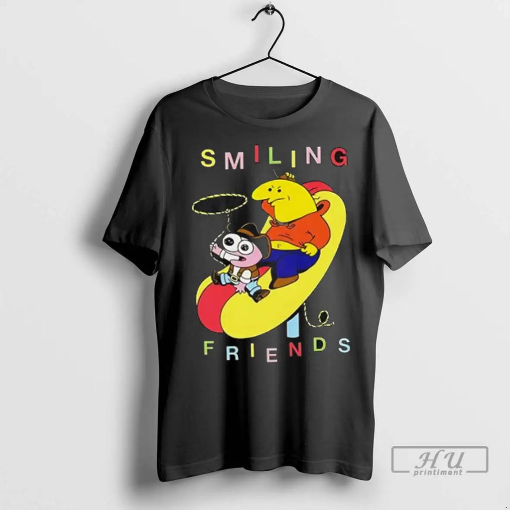 Officials Smiling Friends Rodeo Hot Dog Black T Shirt