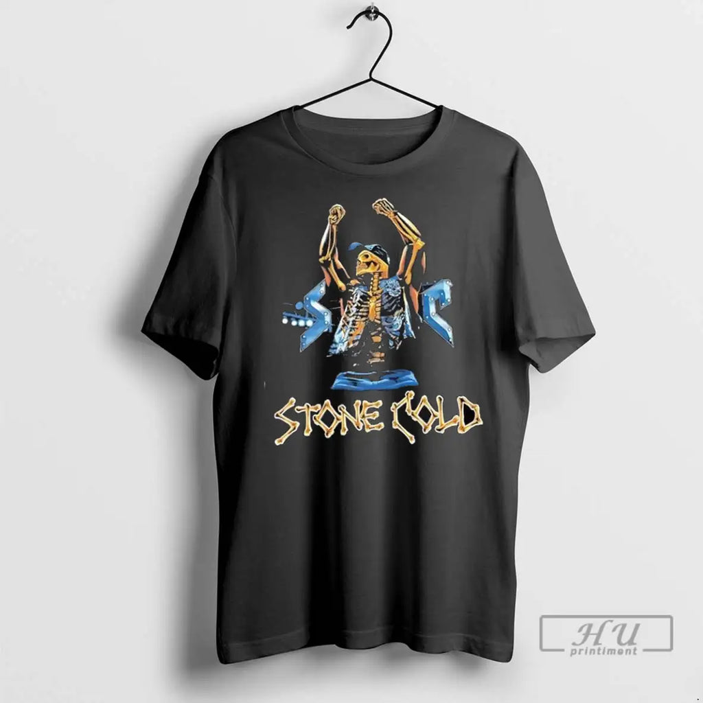 Officials Stone Cold X Ray Skeleton Black T Shirt
