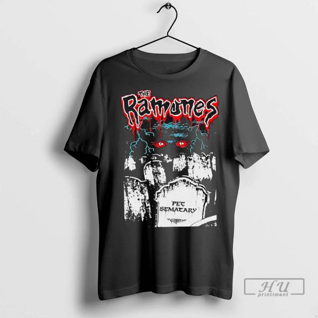 Officials The Ramones Pet Sematary Graphic Black T Shirt