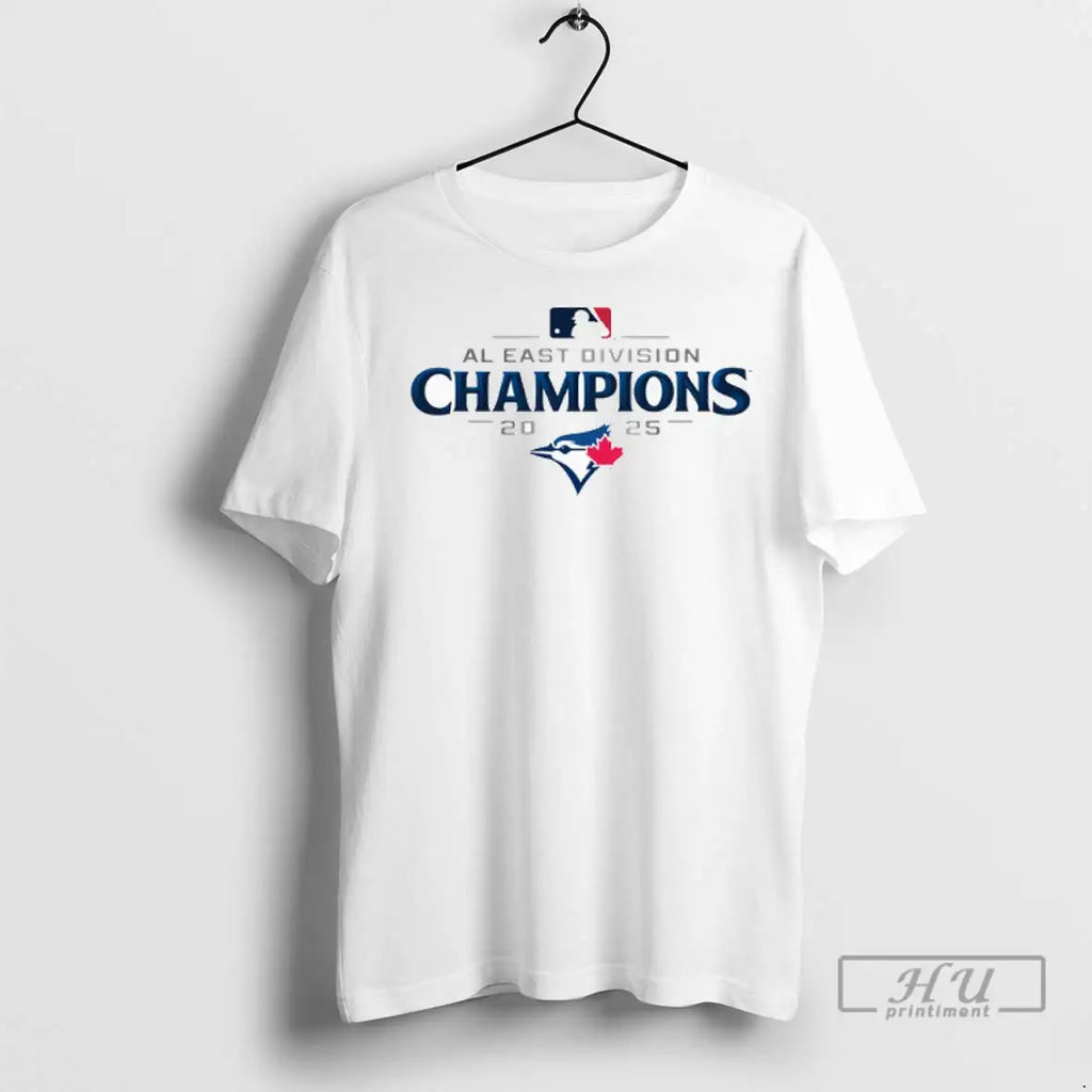 Officials Toronto Blue Jays 2025 Al East Division Champions Logo T Shirt