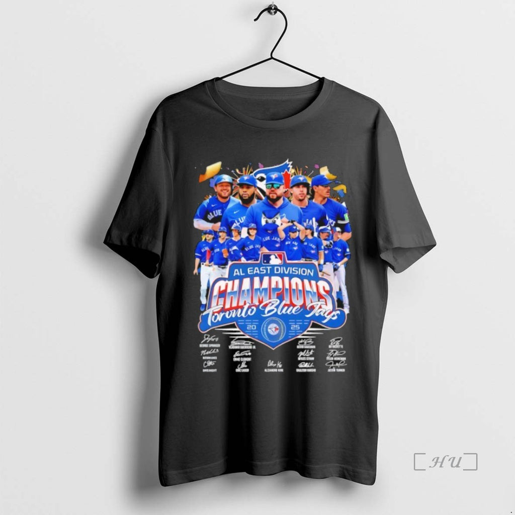 Officials Toronto Blue Jays 2025 Al East Division Champions Signature Premium T Shirt Sweater