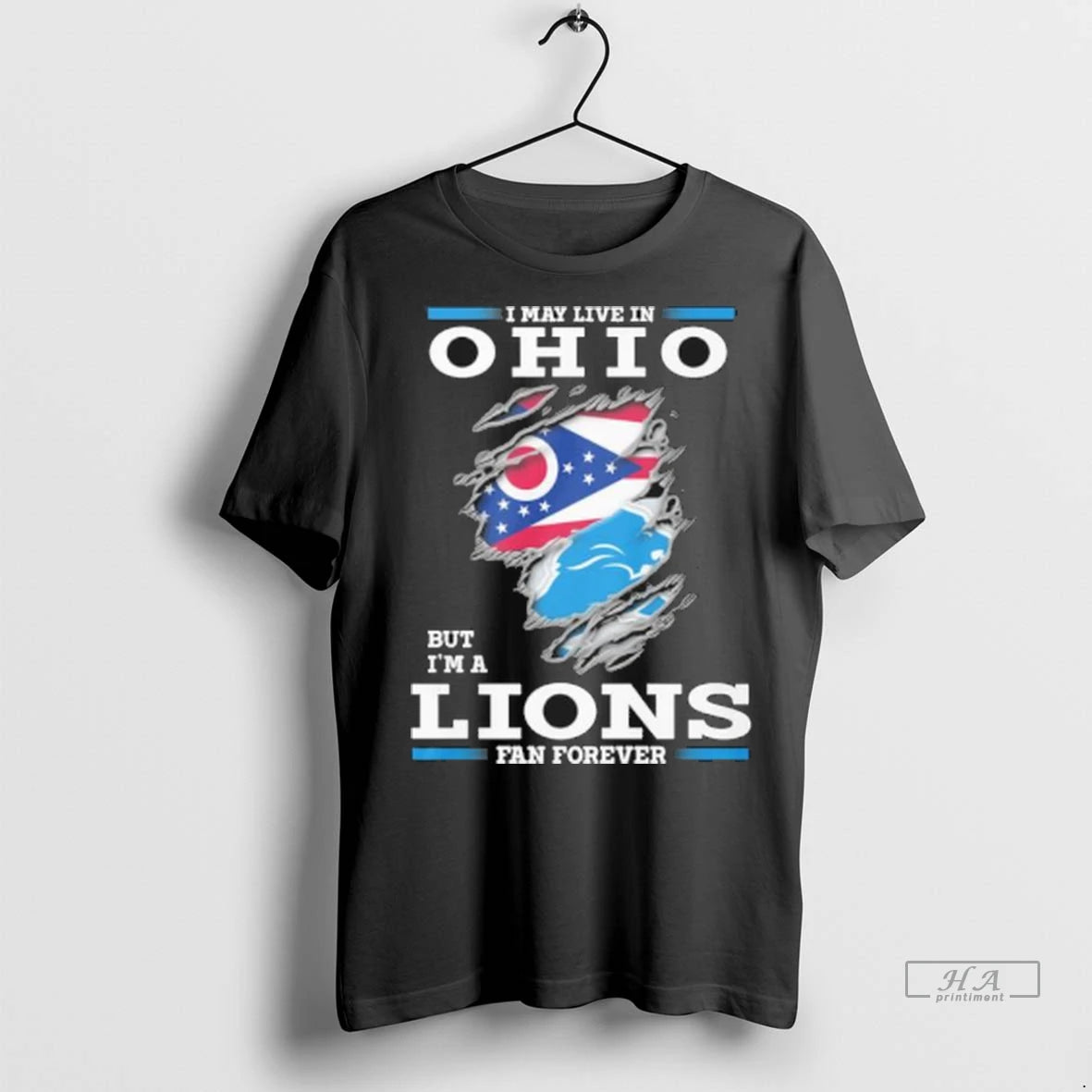 Officials Trendy I May Live In Ohio But Im A Detroit Lions Fan Forever