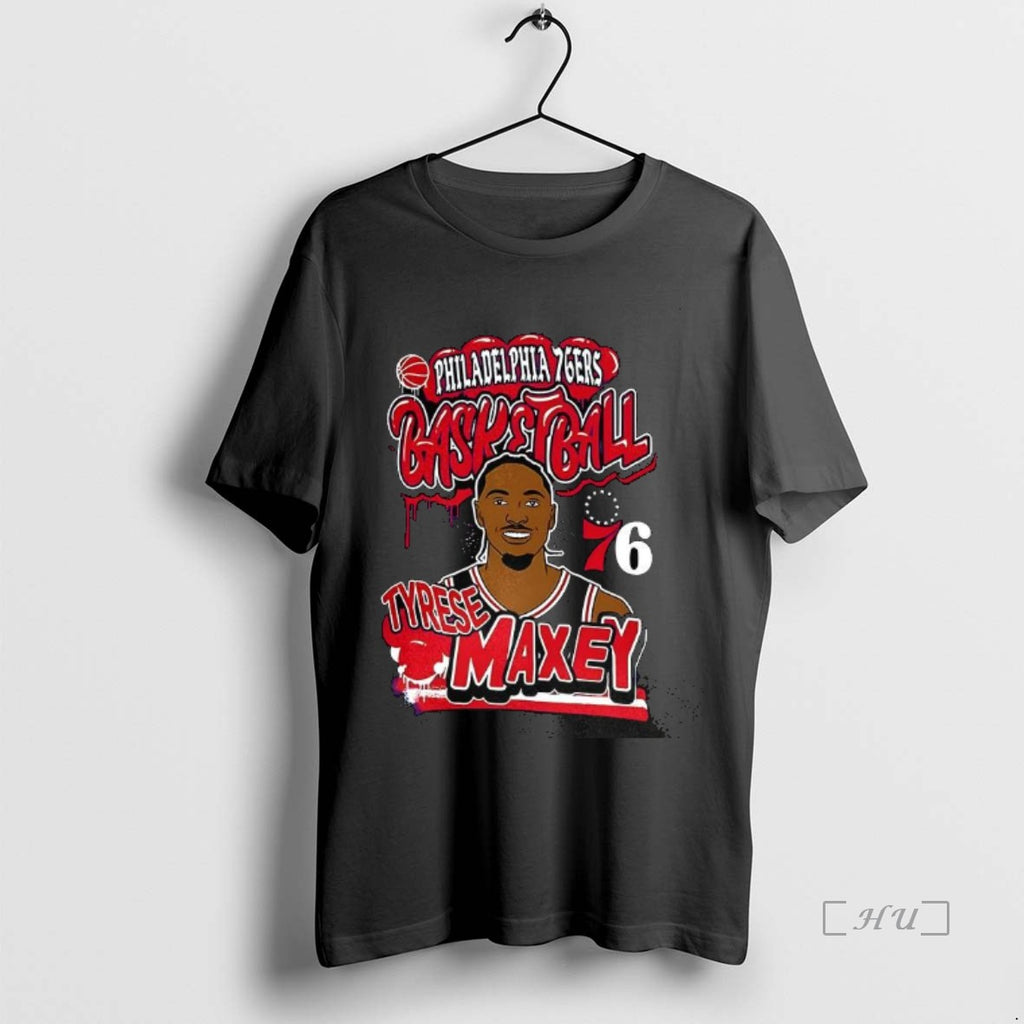 Officials Tyrese Maxey Philadelphia 76ers Basketball Player Premium T Shirt Sweater