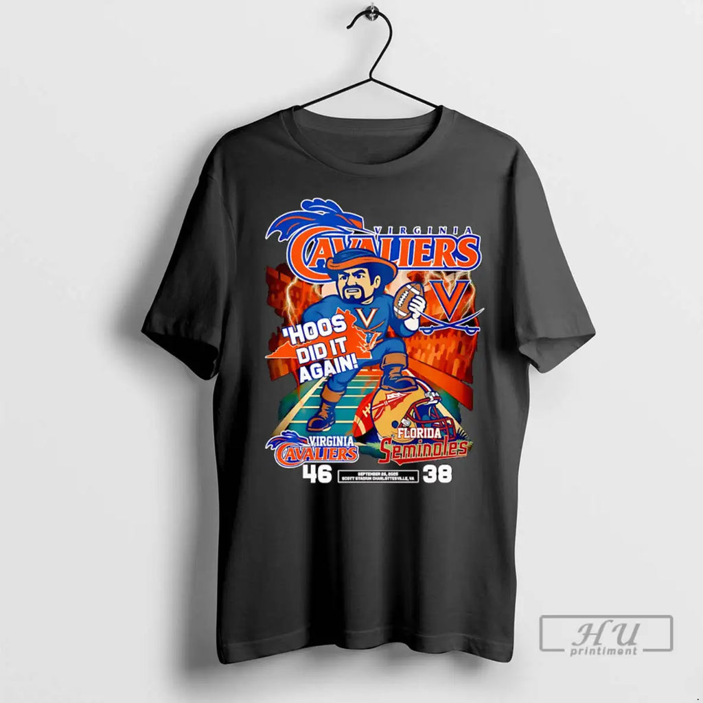 Officials Virginia Cavaliers Hoos Did It Again Mascot T Shirt