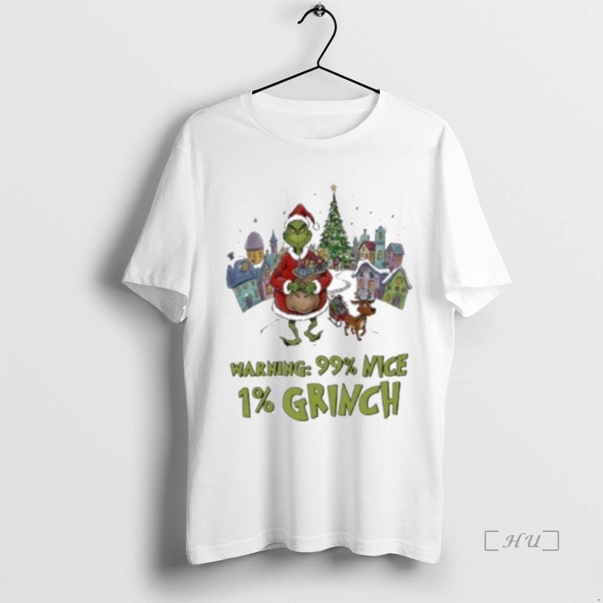 Officials Warning 99 Percent Nice 1 Percent Grinch Christmas Premium T Shirt Sweater