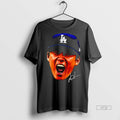 Officials Yoshinobu Yamamoto The Los Angeles Dodgers Face Signature Premium Tee Shirt Sweater