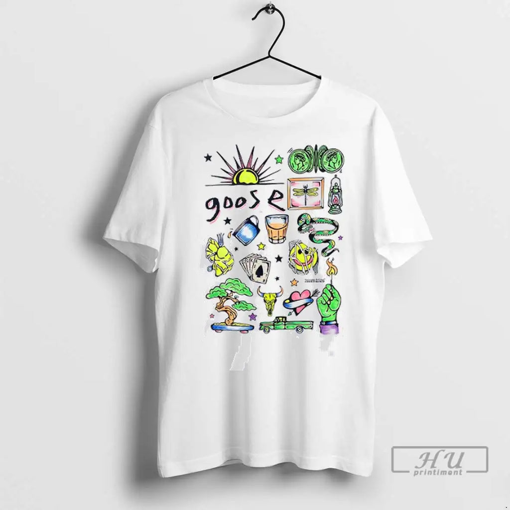 Officials Goose Hand Colored Highlighter T Shirt