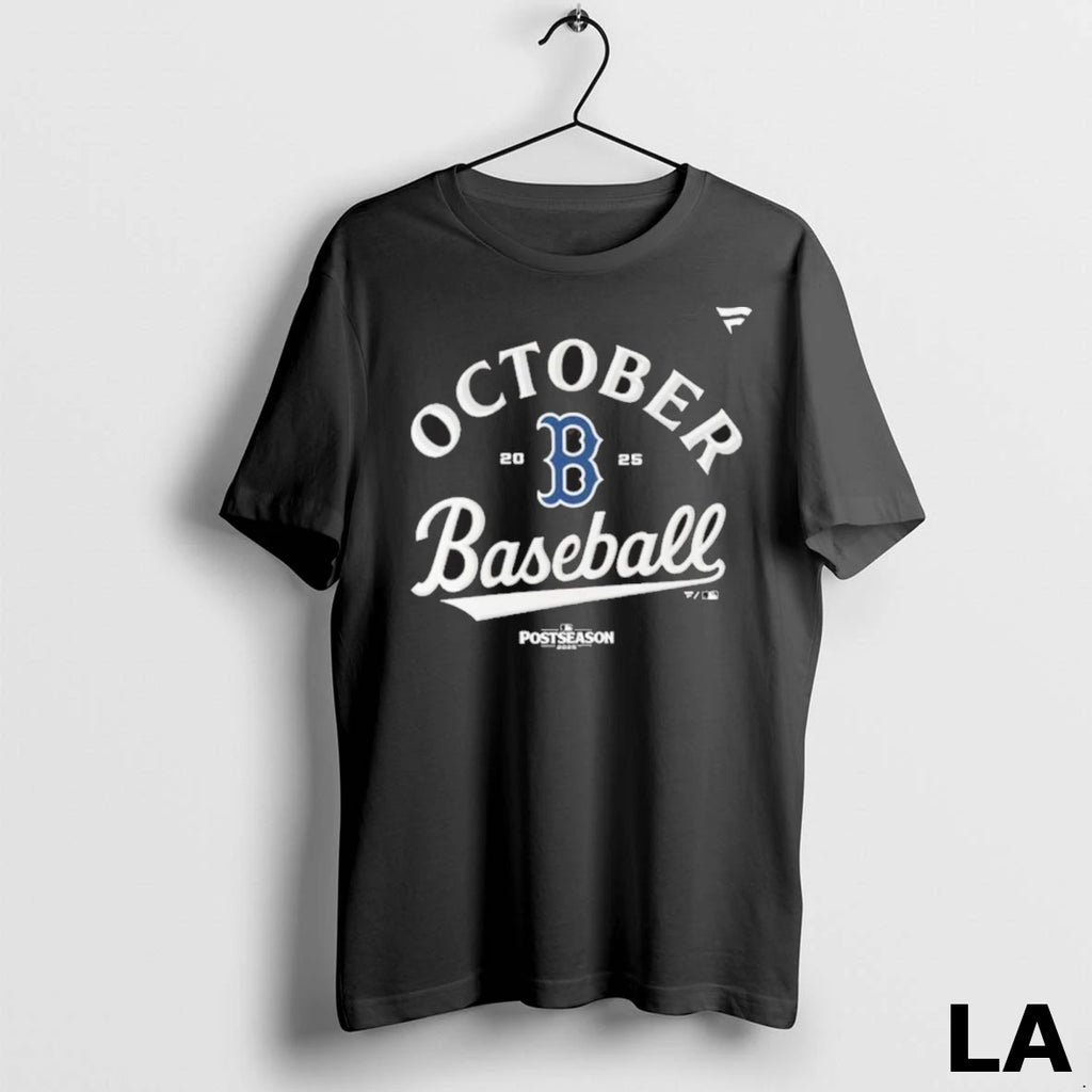 Original 2025 Postseason October Locker Room Boston Baseball