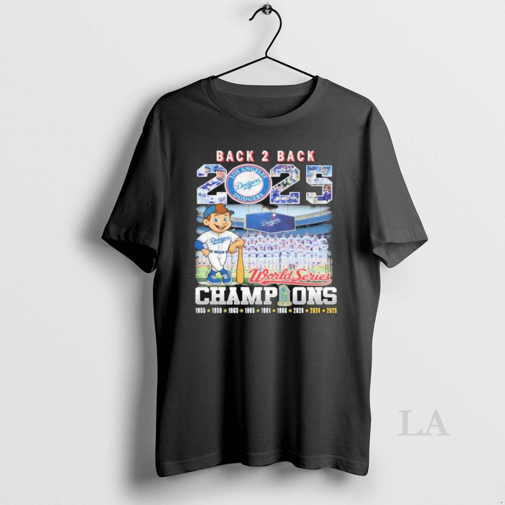 Original 2025 World Series Back 2 Back Champions Los Angeles Dodgers