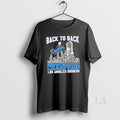 Original Back To Back Champions Los Angeles Dodgers All Names City Skyline