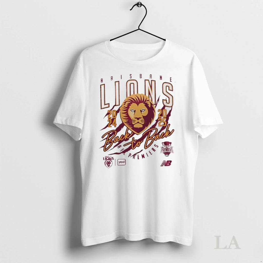 Original Brisbane Lions Afl 2025 Back To Back Premiers