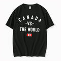 Original Canada Vs The World Flag Black Tshirts Jpg
