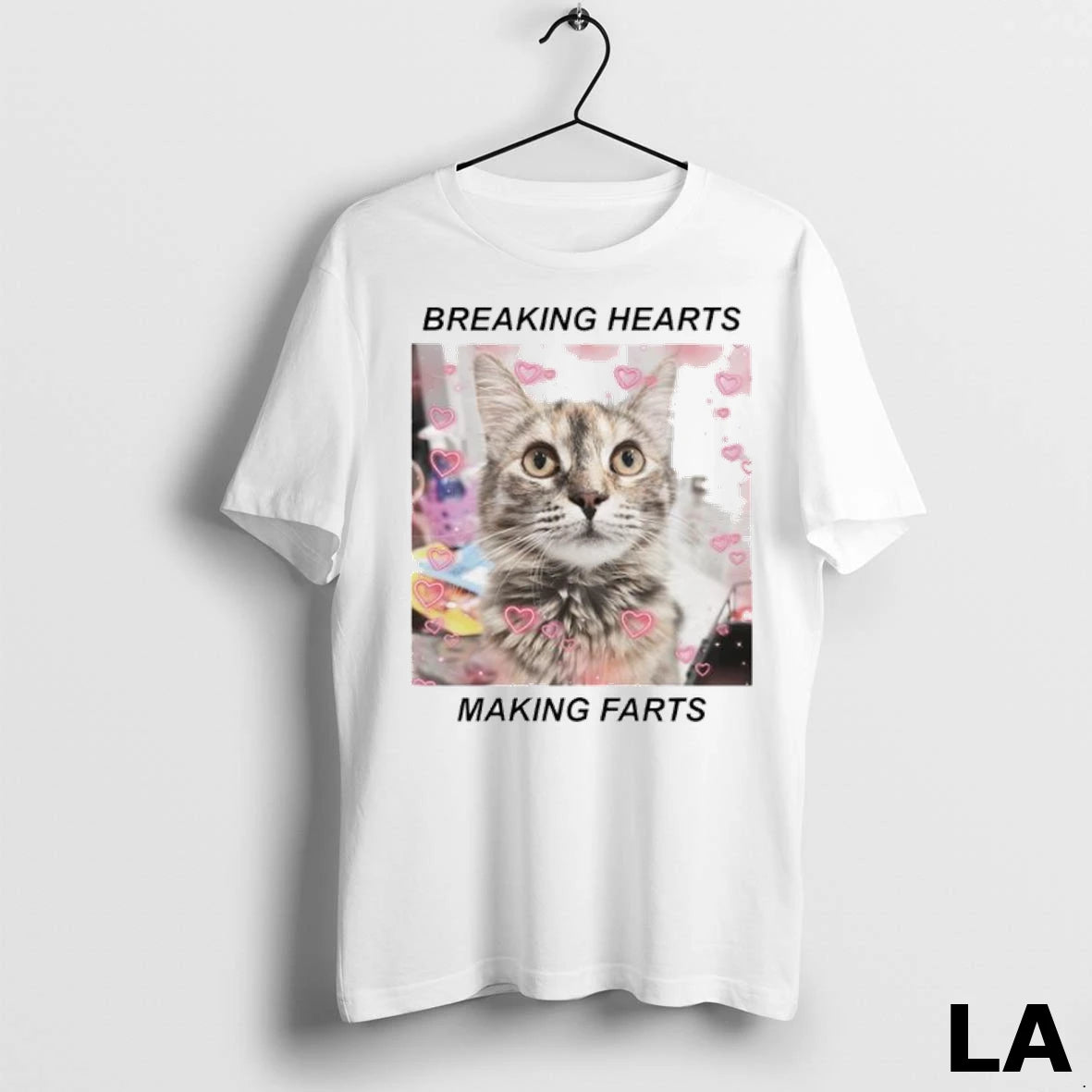 Original Cat Breaking Hearts Making Farts Ladies