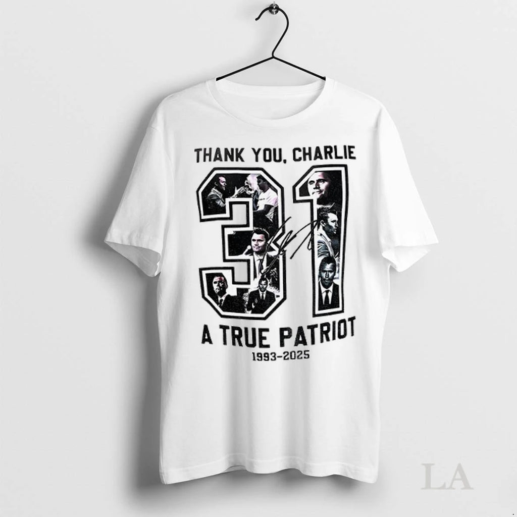 Original Charlie Kirk 31 Usa Freedom A True Patriot Signature