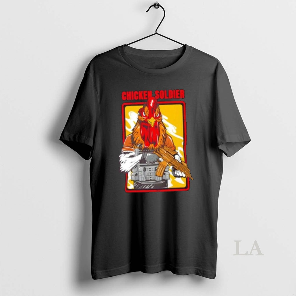 Original Chicken Soldier Funny Combat Cartoon