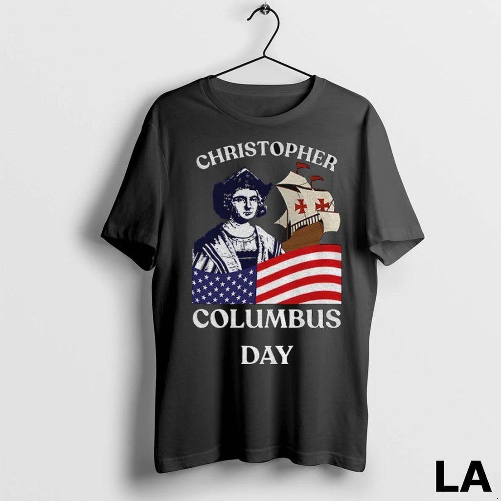 Original Christopher Columbus Day American Flag Political 2025