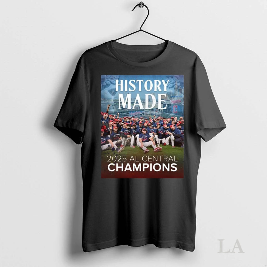 Original Cleveland Guardians History Made 2025 Al Central Champions 2025 Long Sleve