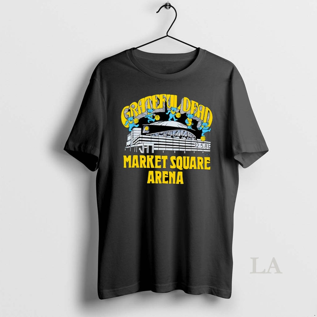 Original Grateful Dead Bears Indiana Pacers Nba Market Square Arena