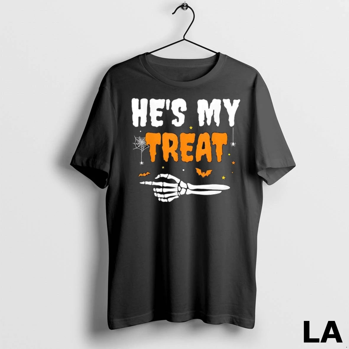 Original Hes My Treat Funny Skeleton Halloween Matching Couples Ladies
