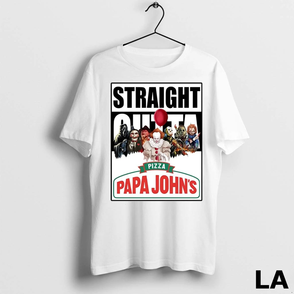 Original Horror Halloween Straight Outta Pizza Papa Johns