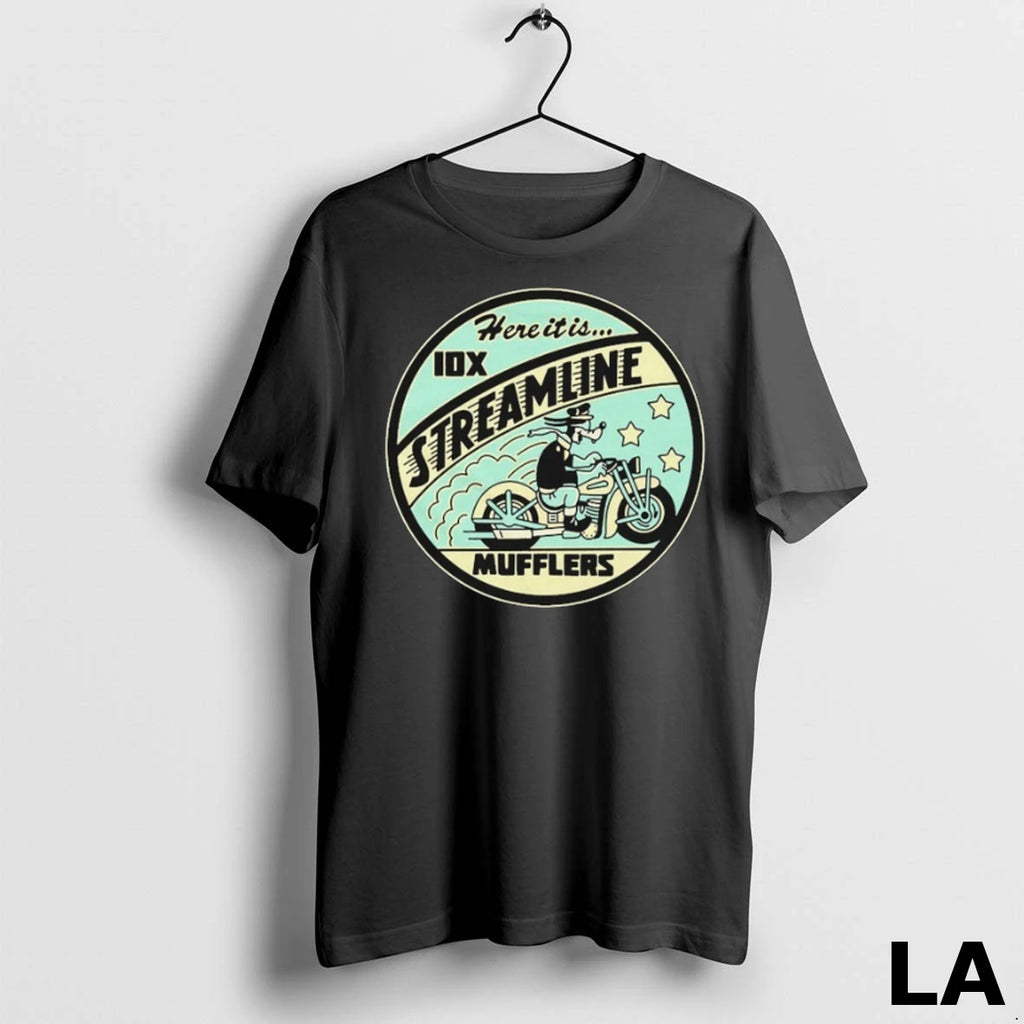 Original Indestructible Mfg Streamline Here It Is Motor T Shirtss