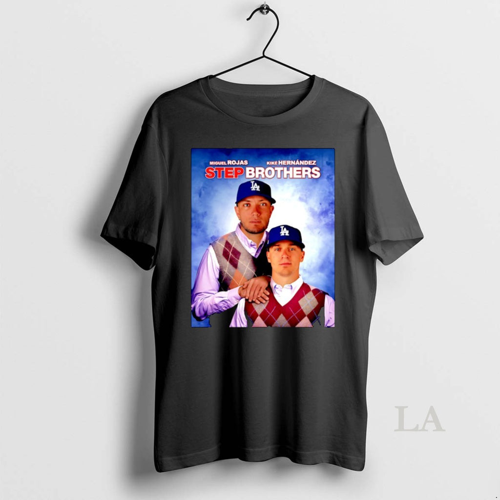 Original Kike Hernandez And Miguel Rojas Step Brothers Los Angeles Dodgers Mlb