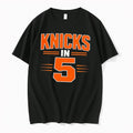Original Knicks In 5 Big Text Black Tshirts Jpg